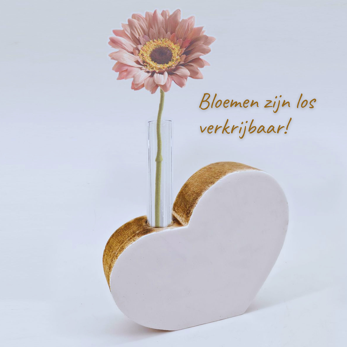 Pakketje "Jij bent een Topper" Hart met bloem